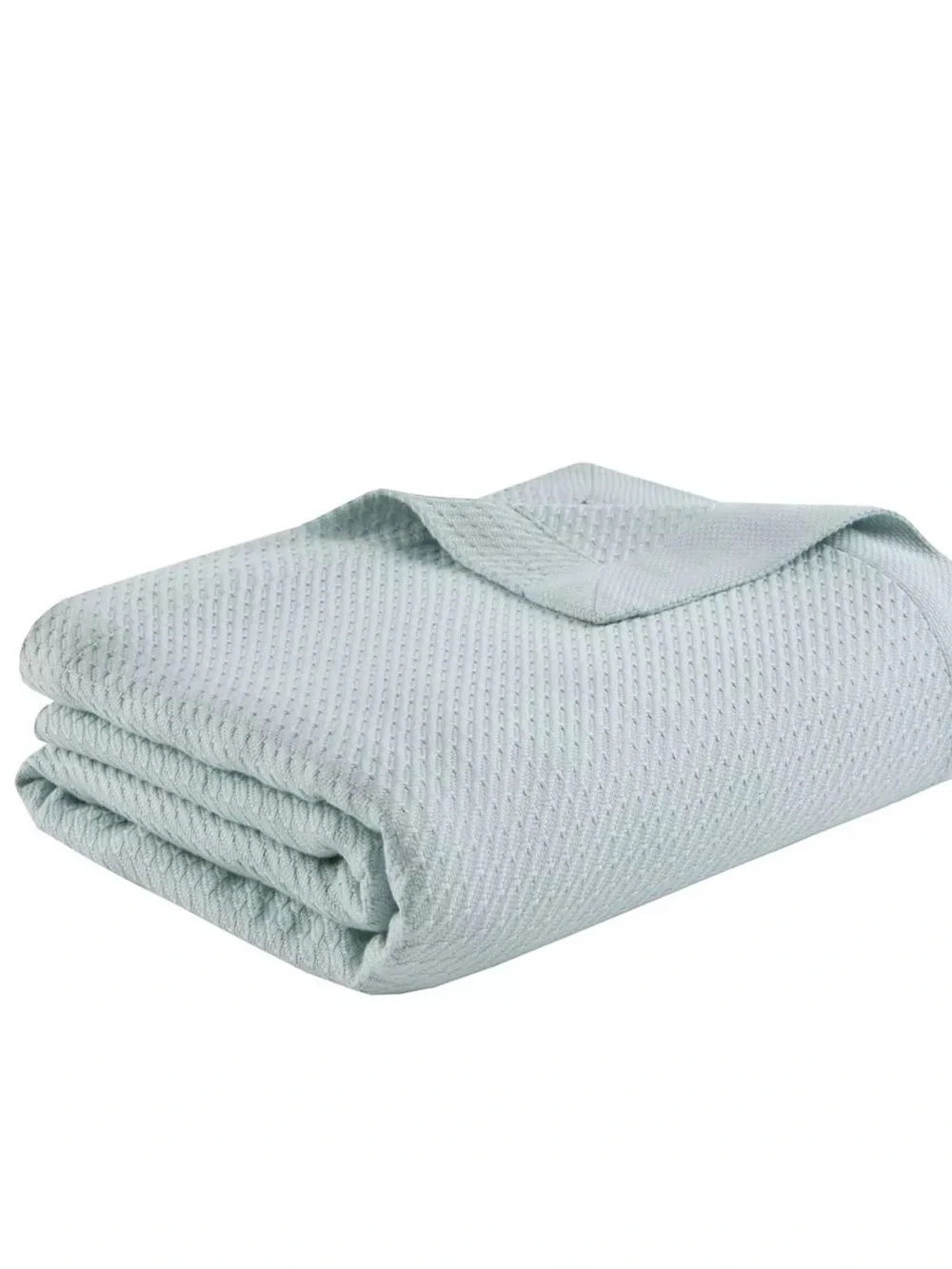 Madison Park Light Blue Blanket with Pink Accent Pillows